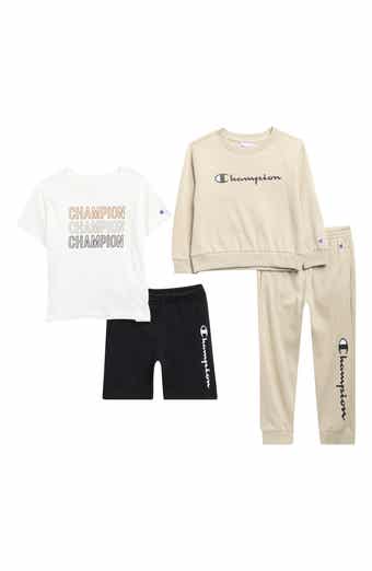 Champion Kids' T-Shirt, Shorts, Sweatshirt & Joggers Set