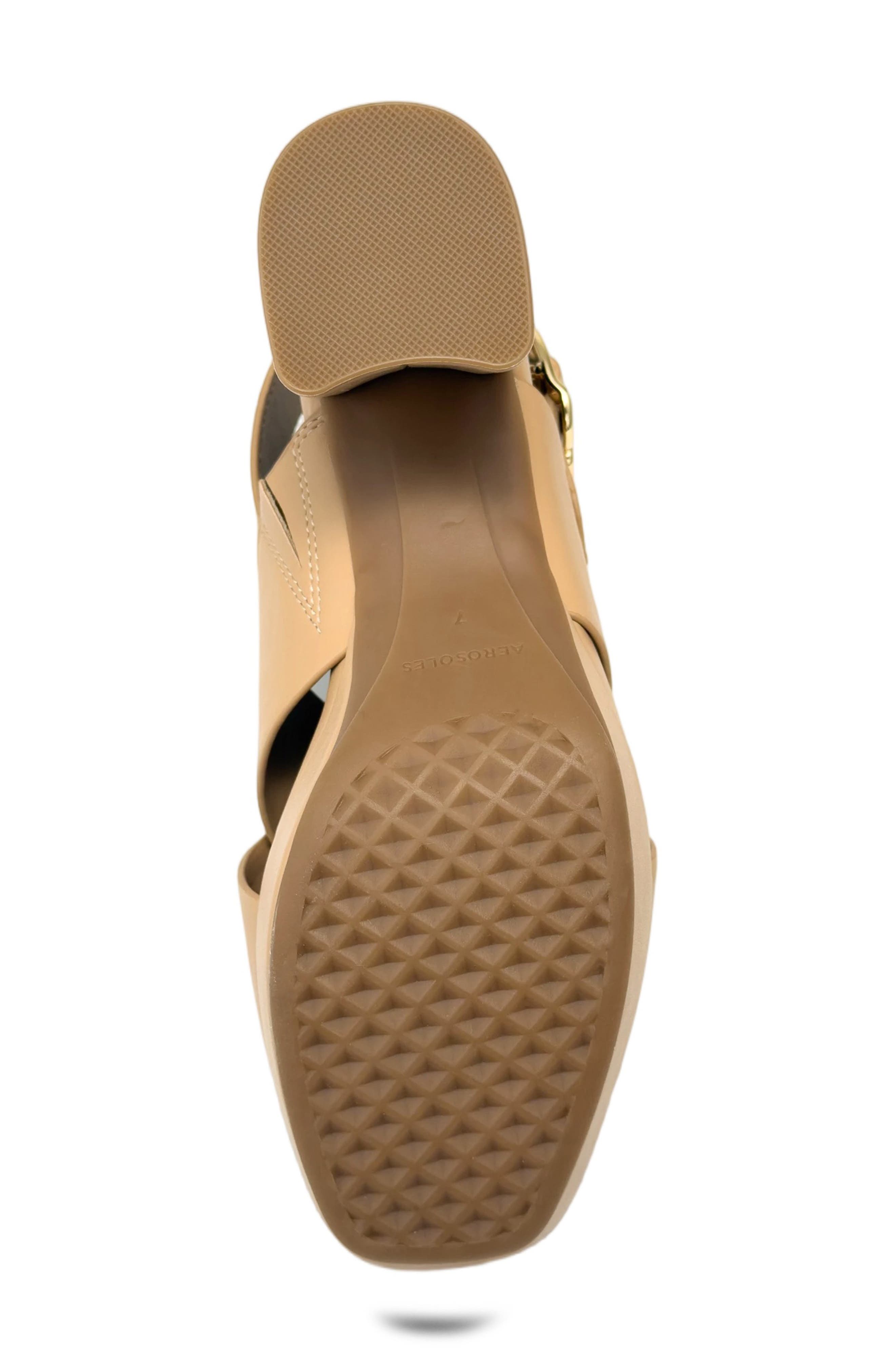 Pura Platform Sandal, Alternate, color, BEIGE BISQUE NAPPA