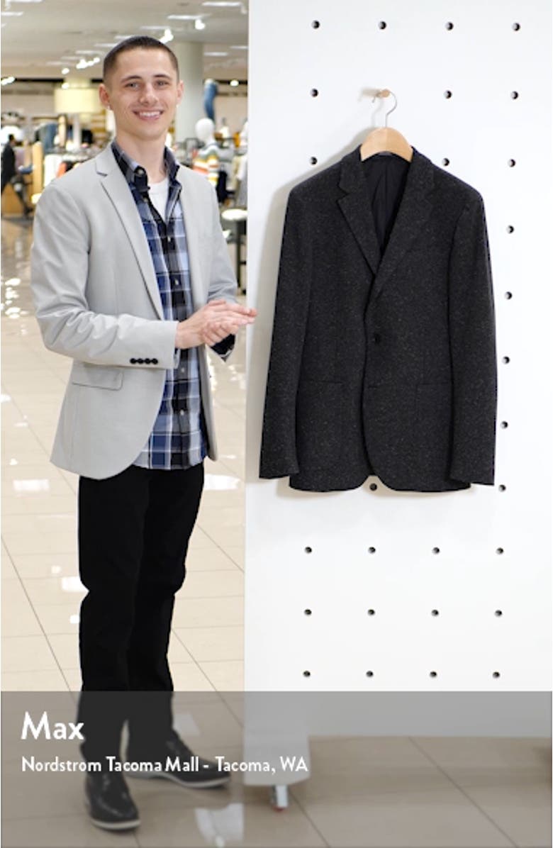 Trim Fit Essential Knit Blazer, sales video thumbnail