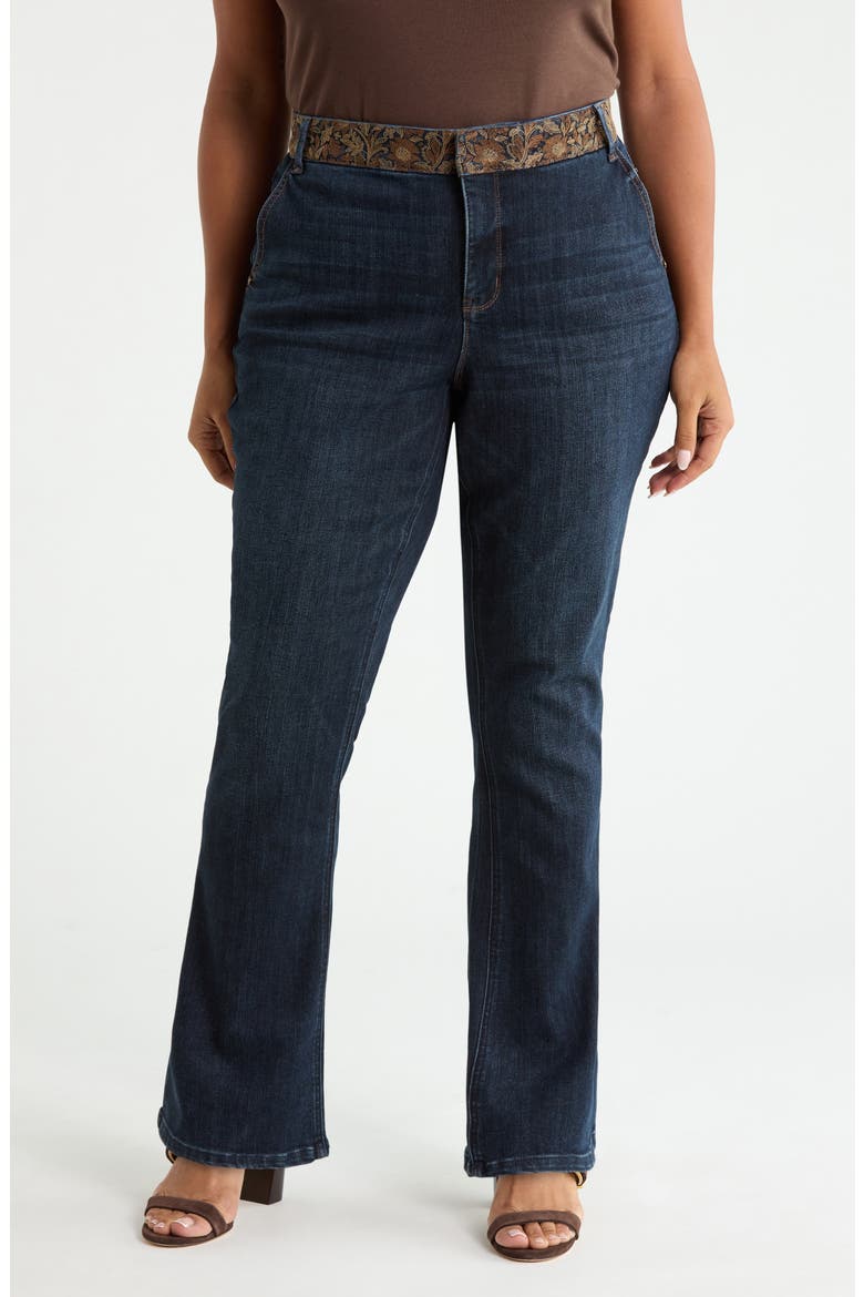 High Waist Baby Bootcut Jeans, Main, color, INDIGO ARTISANAL