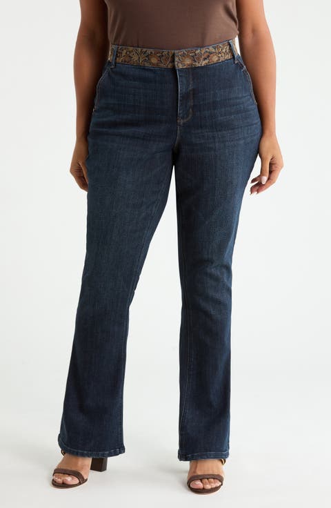High Waist Baby Bootcut Jeans