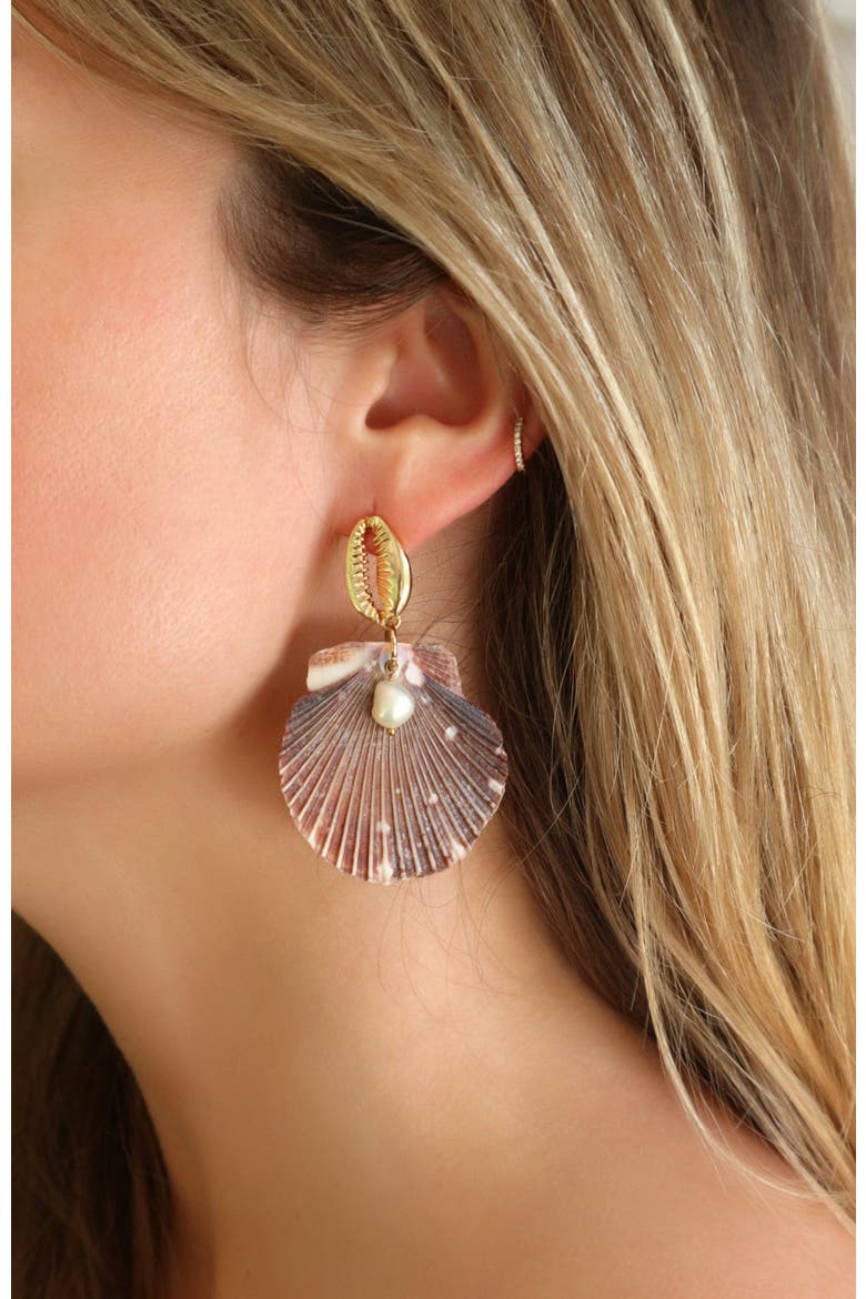 The Mikki Earrings, Alternate, color, Harbor Rose