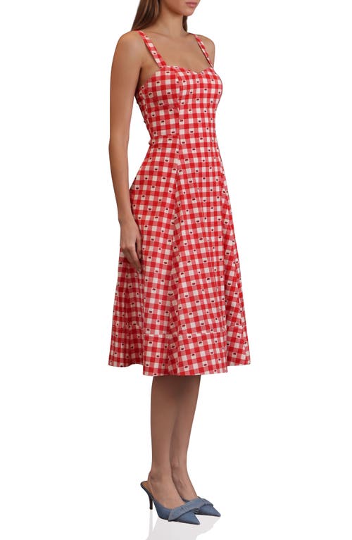 Avec Les Filles Fit And Flare Sweetheart Dress