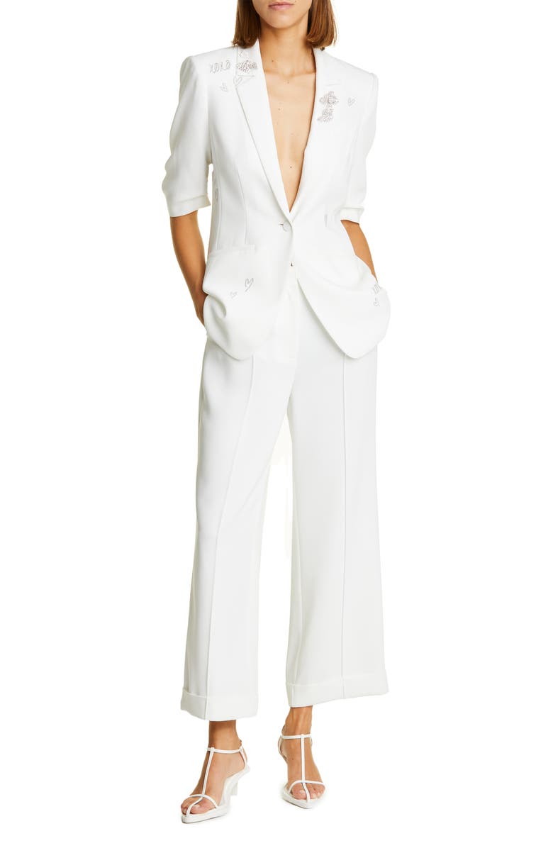 Cinq à Sept Khloe Short-Sleeve Blazer, Alternate, color, 