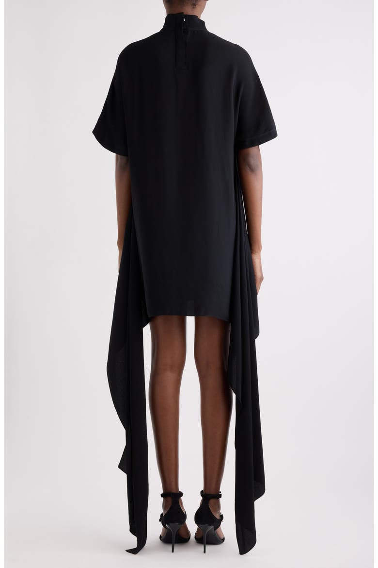 Trailing Cady Dress, Alternate, color, NOIR ALAIA