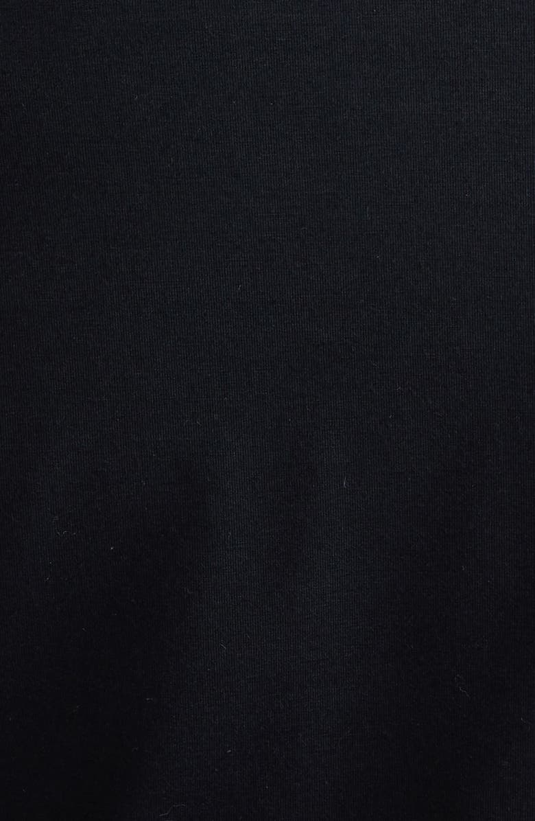 Akris punto Double Collar Stretch Cotton Button-Up Shirt, Alternate, color, Black