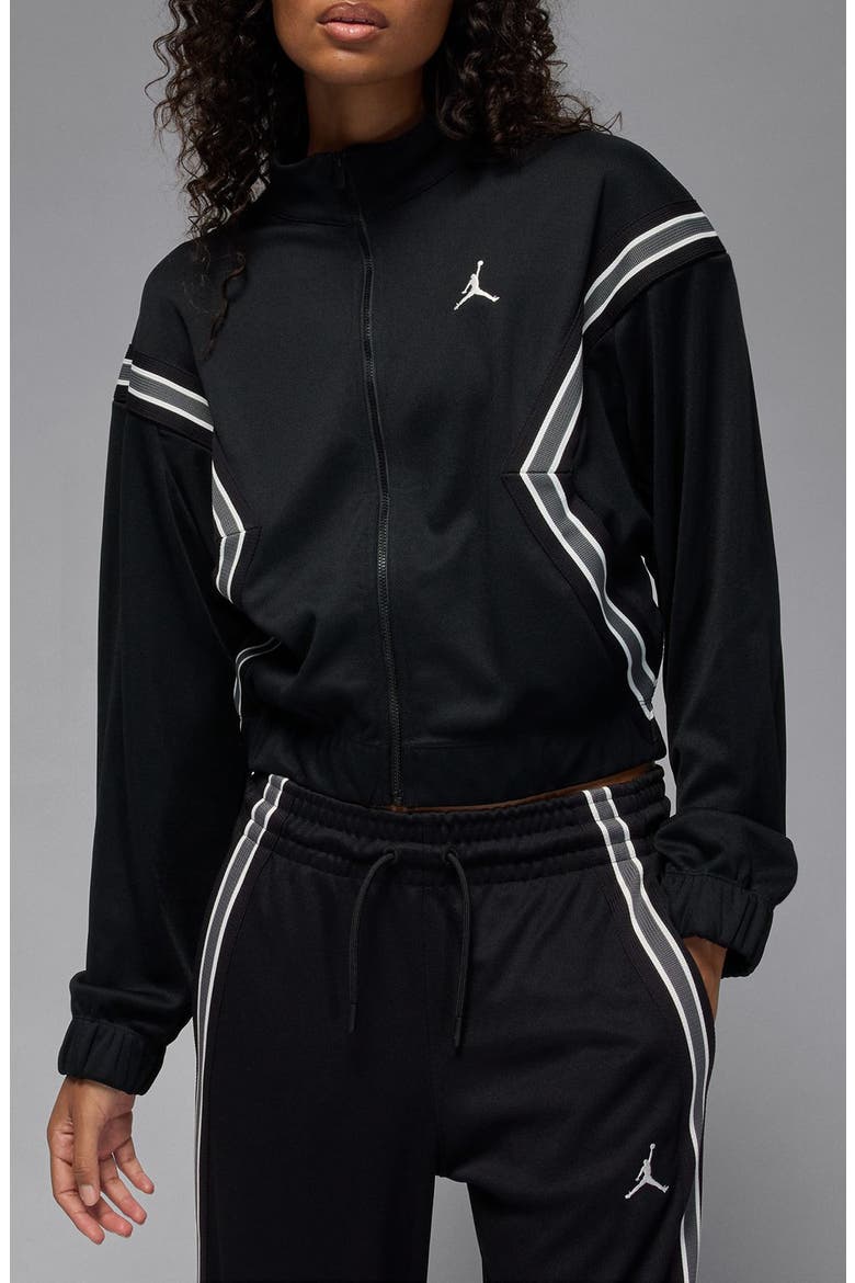 Brooklyn Track Jacket, Main, color, BLACK/ SAIL