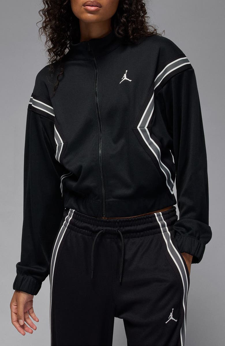 Jordan Brooklyn Track Jacket, Main, color, Black/ Sail
