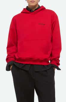 Helmut Lang Sketch Compact Cotton Graphic Hoodie