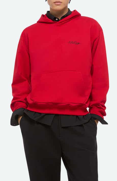 Helmut Lang Sketch Compact Cotton Graphic Hoodie