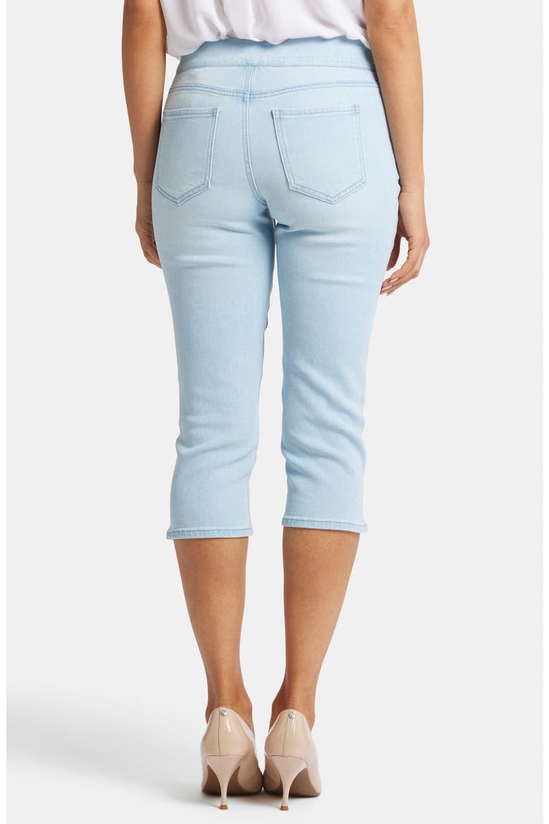 Dakota Side Slit Pull-On Capri Jeans, Alternate, color, OCEANFRONT