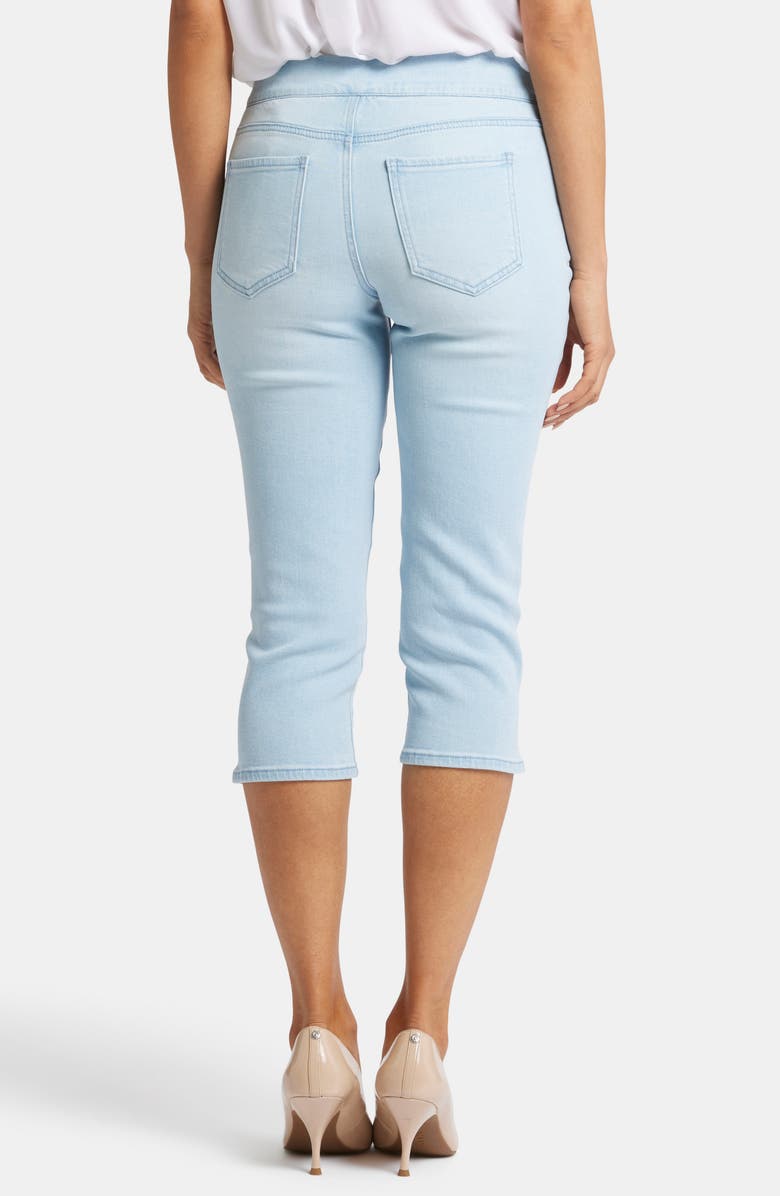 NYDJ Dakota Side Slit Pull-On Capri Jeans, Alternate, color, Oceanfront