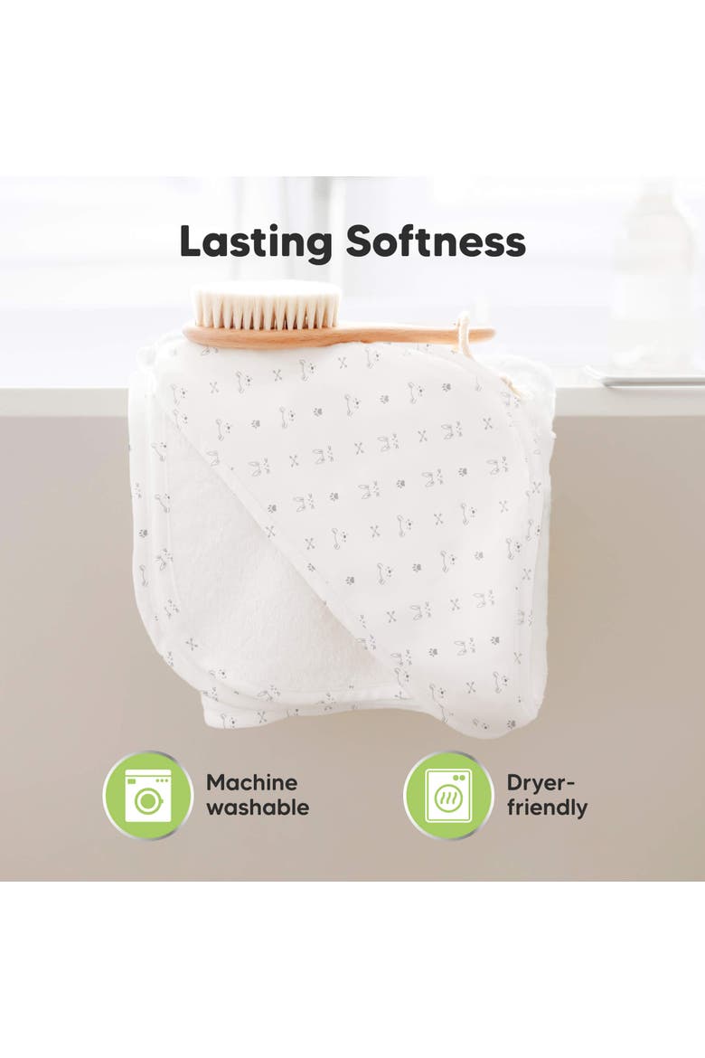 Luxe Baby Hooded Towel, Alternate, color, Wildscape