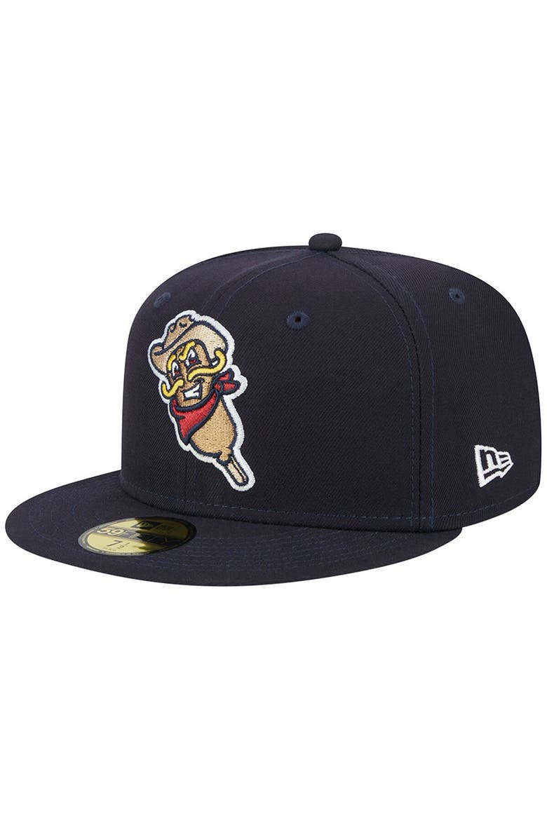 Men's New Era Navy Frisco RoughRiders Theme Nights Frisco Corny Dogs  59FIFTY Fitted Hat, Main, color, Navy