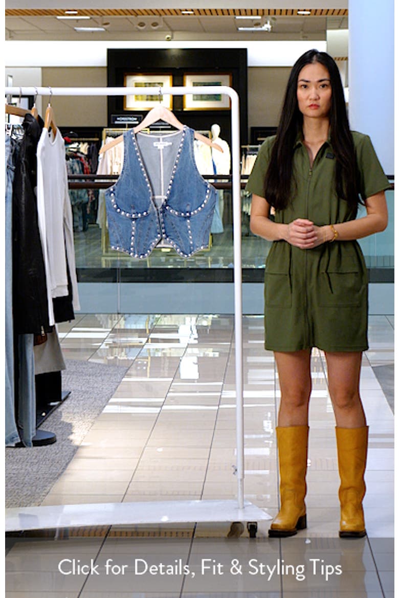 Studded Underwire Denim Vest video