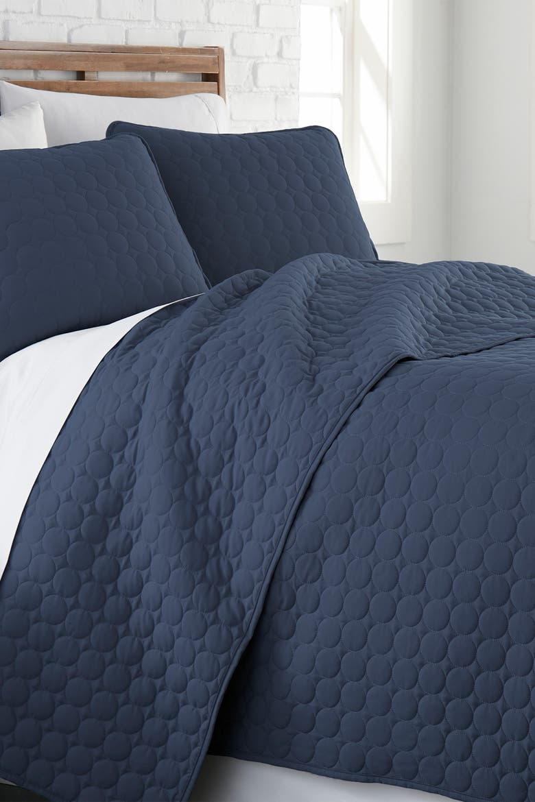Ultra-Soft Oversized Quilt Set, Main, color, NAVY BLUE