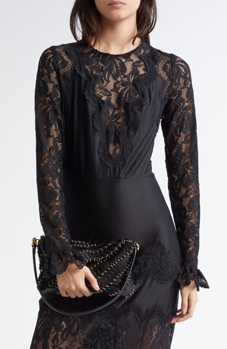 Rabanne Paco Calfskin Shoulder Bag, Alternate, color,