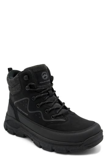 Polar Range Vang Faux Leather Boot In Black
