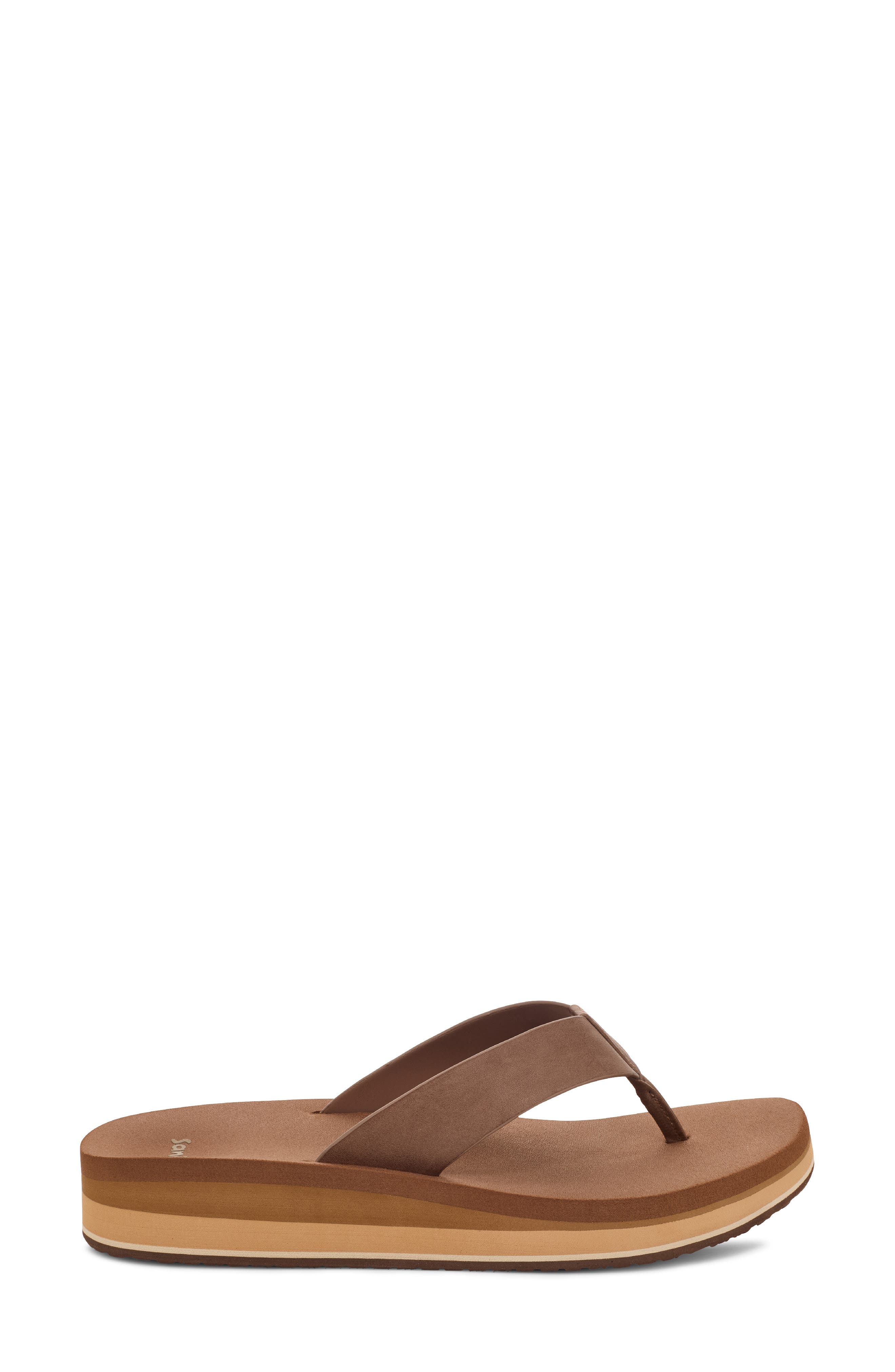 Highland Flip Flop, Alternate, color, BROWN 2