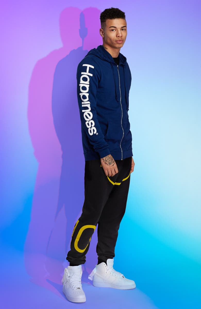 HAPPINESS Smiley Face Sweatpants, Alternate, color,