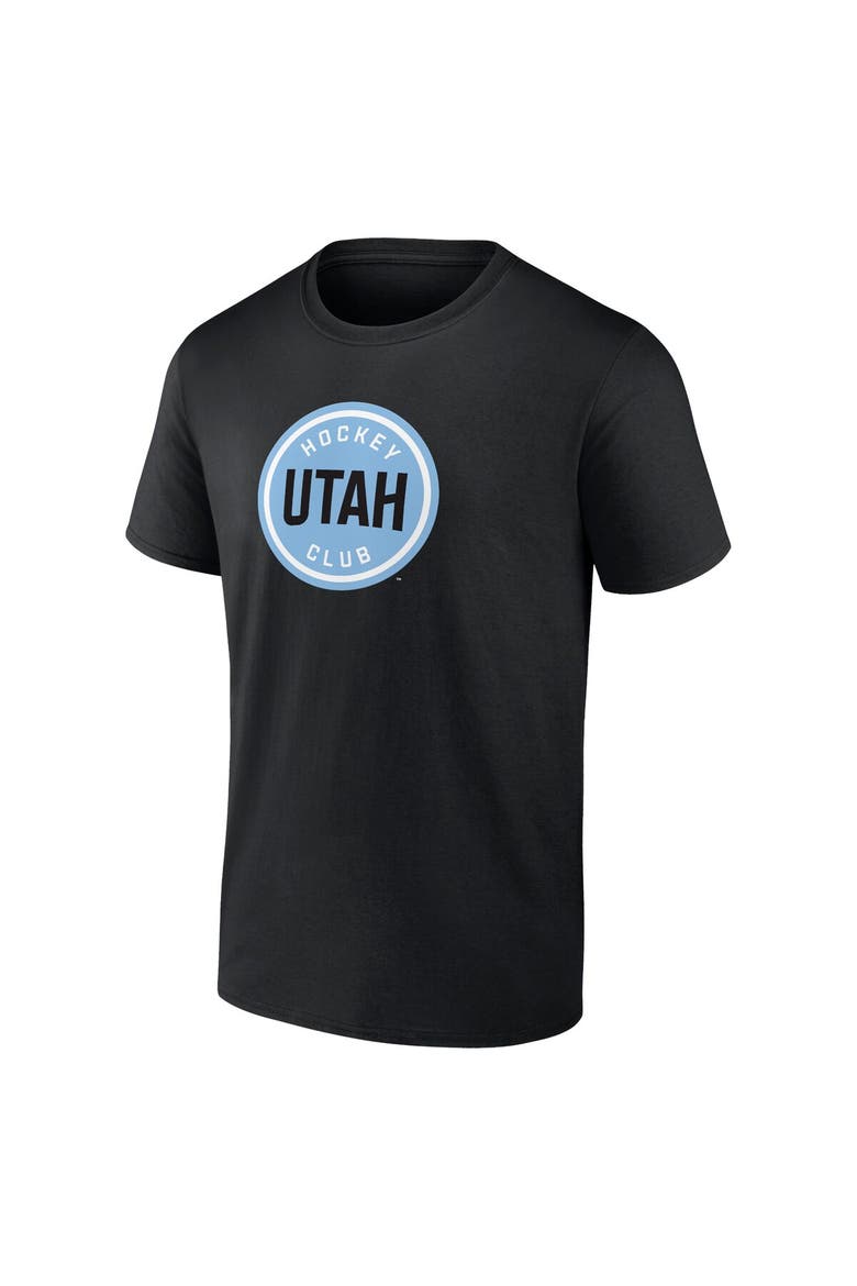 Men's Fanatics Black Utah Hockey Club Draft Logo T-Shirt, Alternate, color, Black