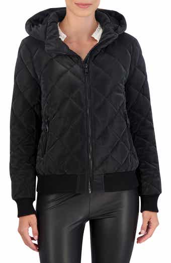 Ookie & Lala Water Resistant Hooded Quilted Bomber Jacket