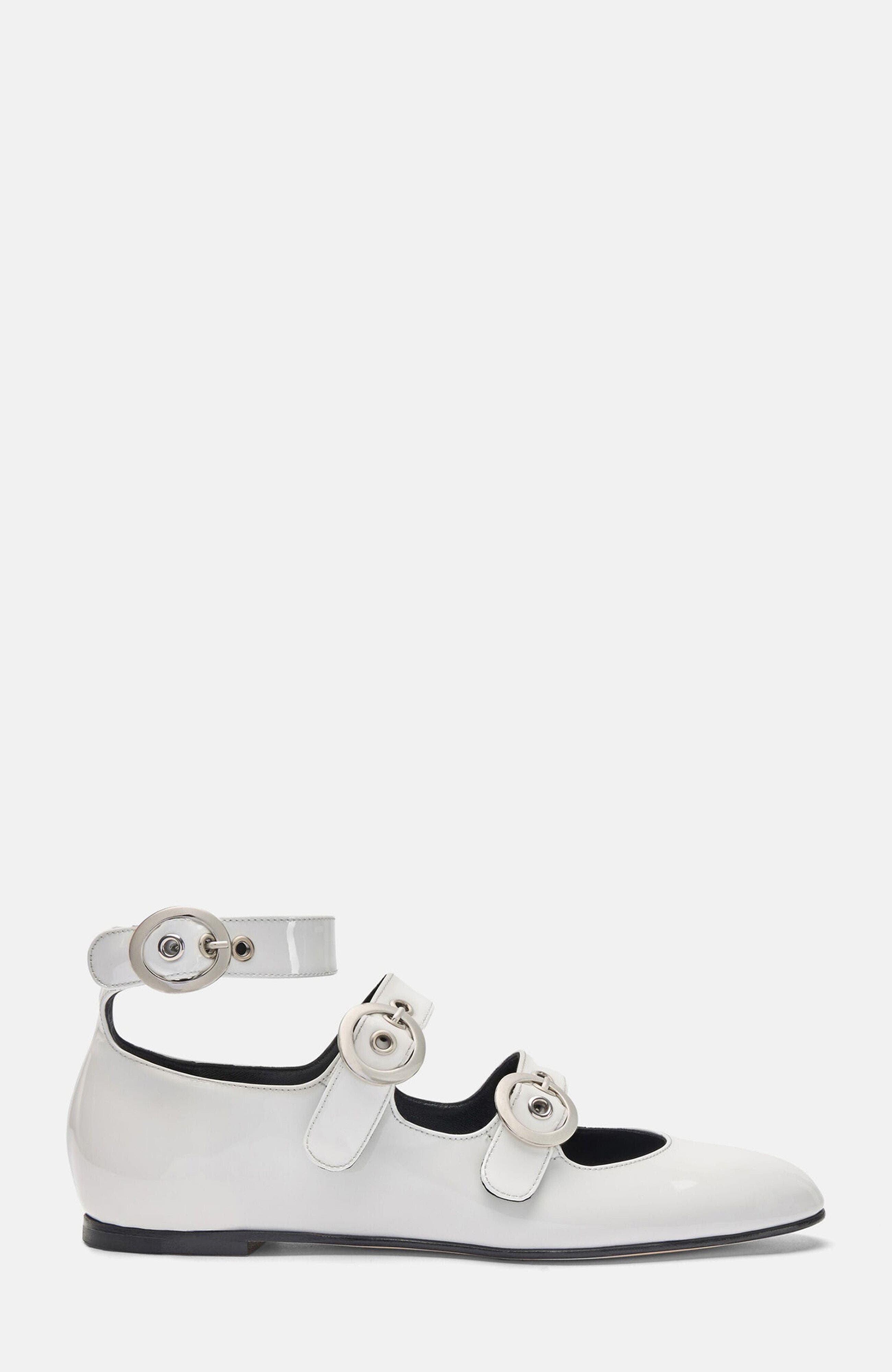 SCAROSSO Linda II Ballerinas, Alternate, color, White