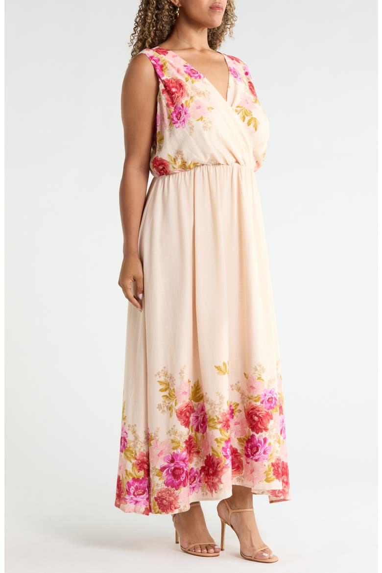 Cutout Tie Back Maxi Dress, Alternate, color, BUTTERCREAM