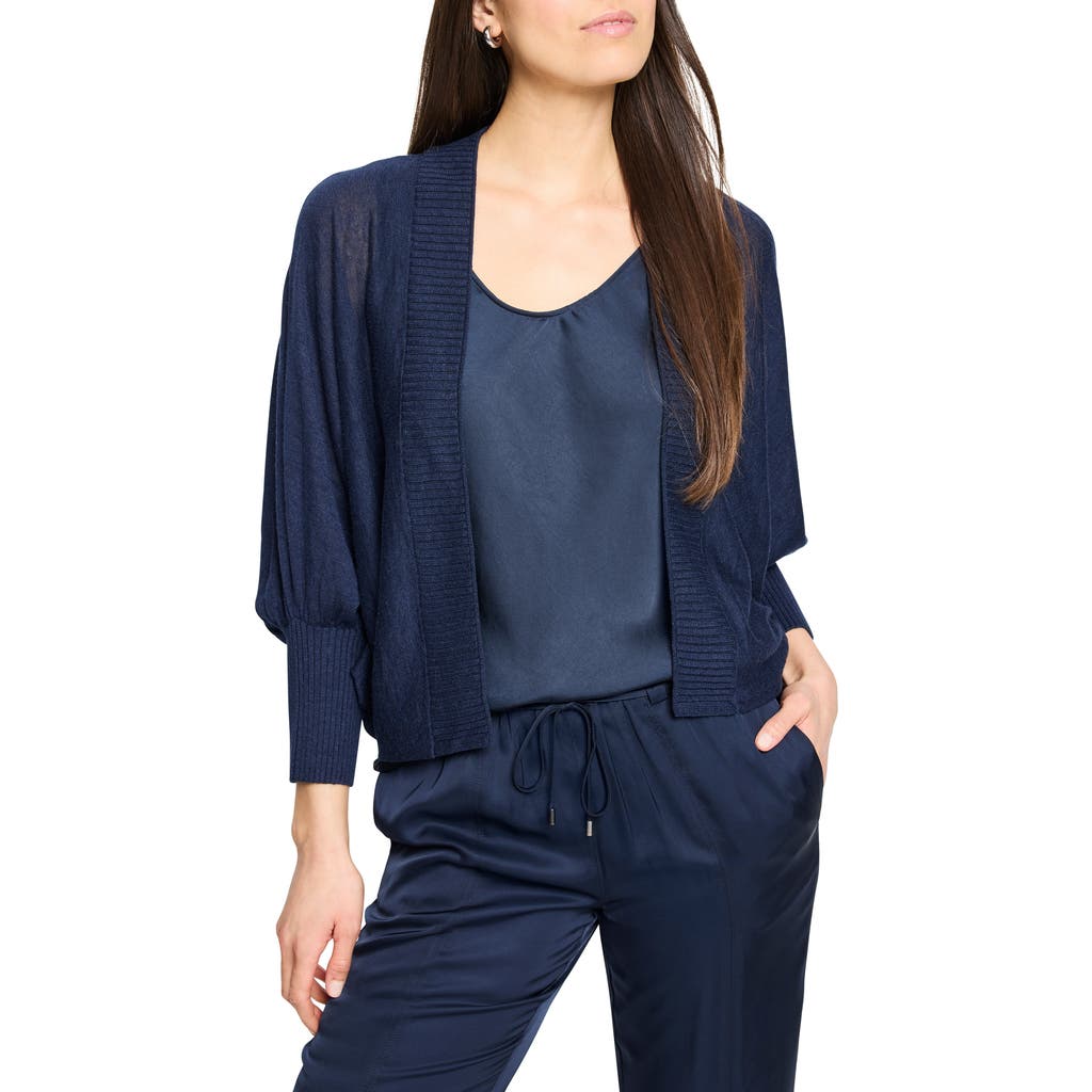 Nic + Zoe Nic+zoe Crush Open Front Cardigan In Dark Indigo