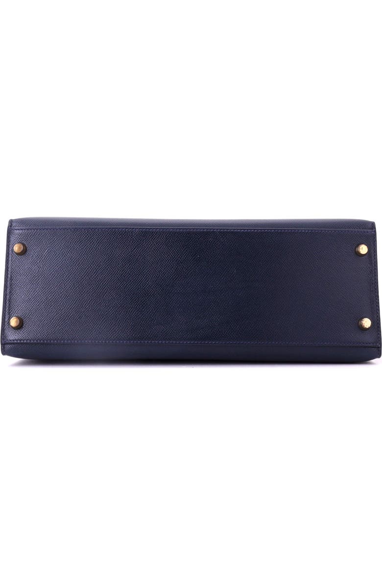 Pre-Owned Hermes Kelly Handbag Blue Courchevel with Gold Hardware 32, Alternate, color, Bleu Marine