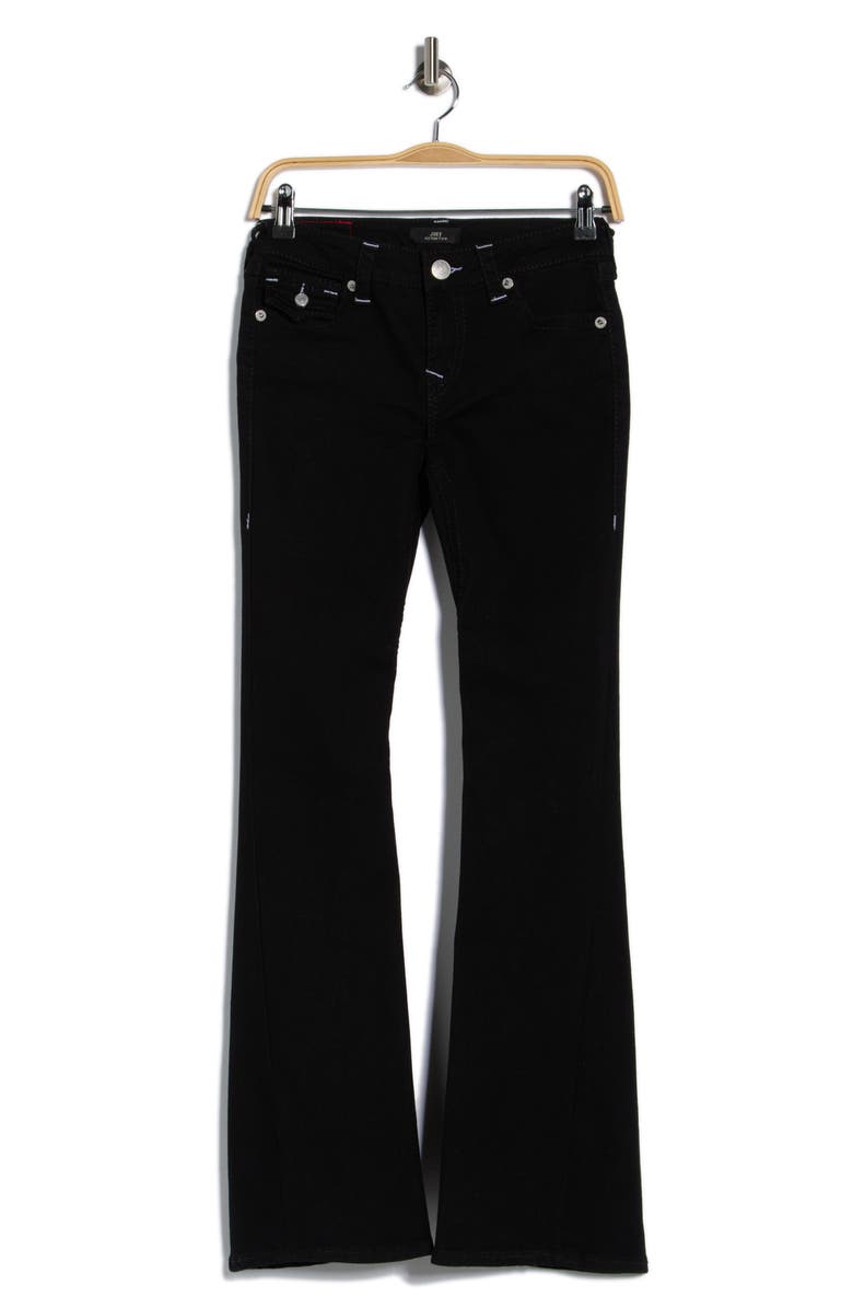 True Religion Joey Flap Flare Jeans, Alternate, color, 2Sb Black Rinse