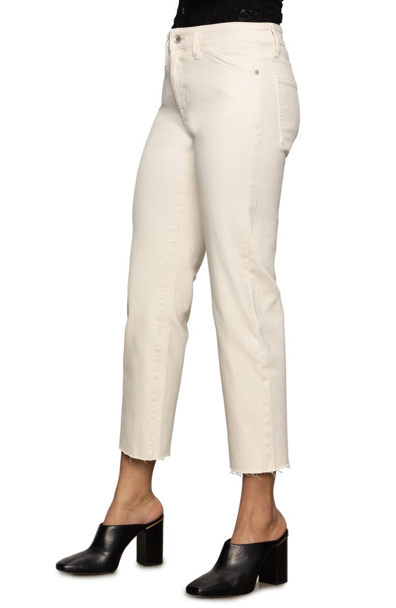 Sanctuary Cadence
90s Raw Hem Ankle Straight Leg Jeans, Alternate, color, Light Oat