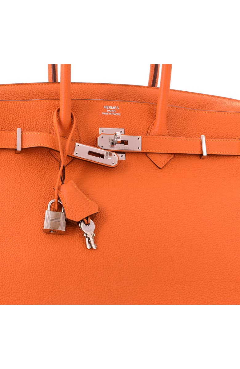 Pre-Owned Hermes Birkin Handbag Orange Togo with Palladium Hardware 35, Alternate, color, Feu