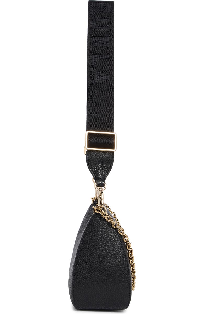Furla Petunia Chain Strap Mini Crossbody Bag, Alternate, color, Nero