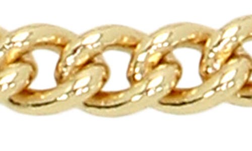 Allsaints Carabiner Curb Chain Collar Necklace In Gold
