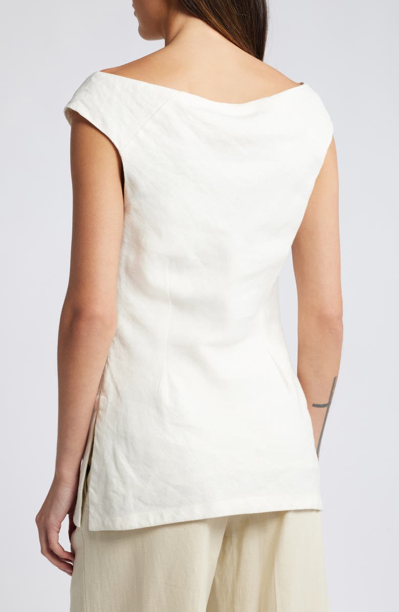 Faithfull the Brand Ilride Ballet Neck Linen Top, Alternate, color, 