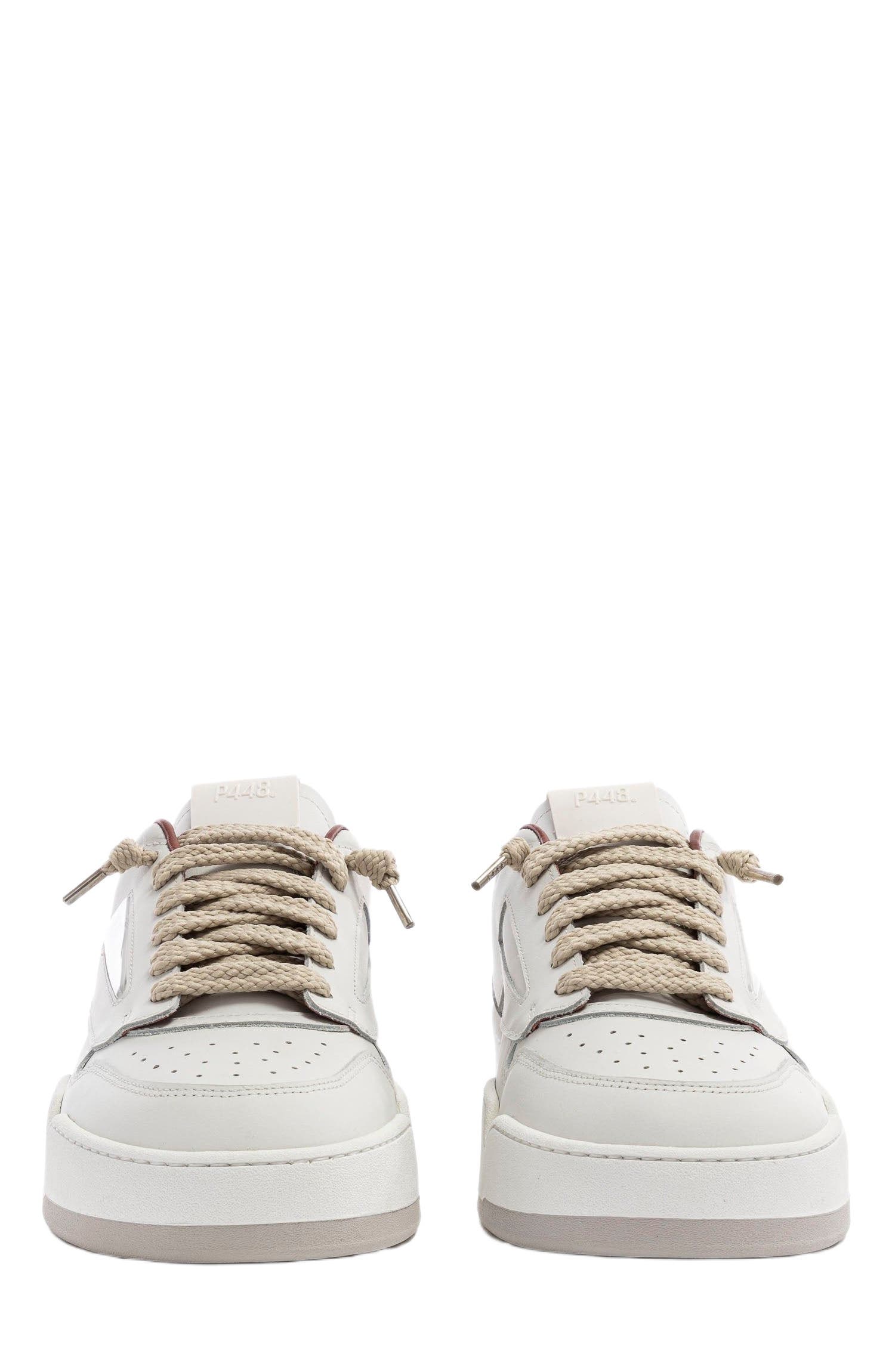 P448 Brixton Sneaker, Alternate, color, White/Red