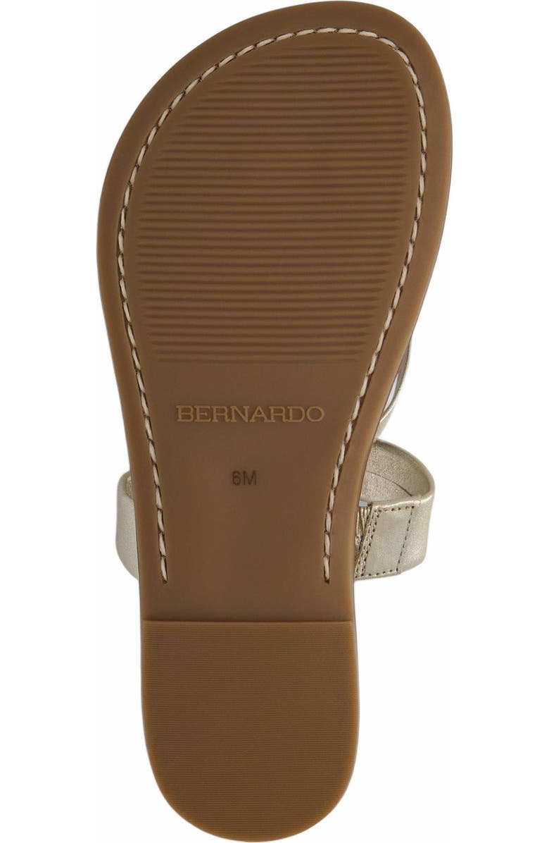 Bernardo Footwear Leia Thong Sandal, Alternate, color, Champagne