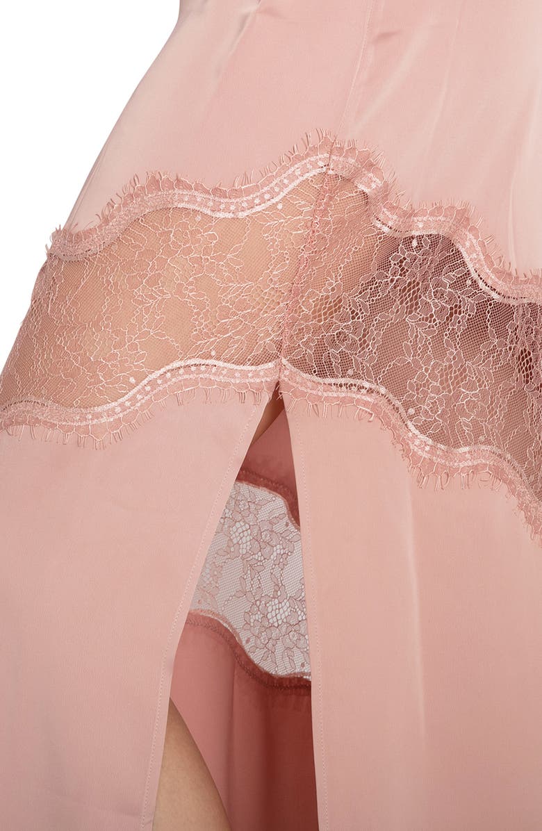 Belle & Bloom Heavenly Bodies Lace Slipdress, Alternate, color, Dusty Rose