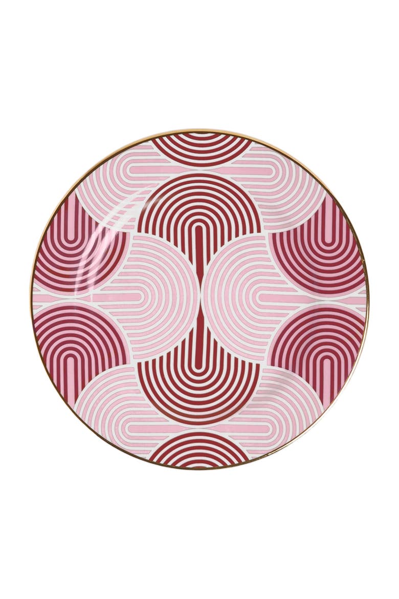 Dessert Plates Set Of 2 Slinky Red, Alternate, color, Slinky Red