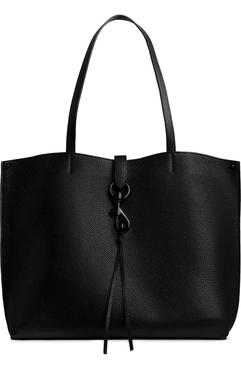 Rebecca Minkoff Megan Leather Tote, Main, color, Black