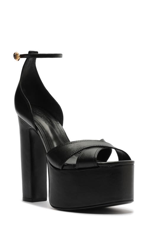 Schutz Jolene Platform Ankle Strap Sandal In Black