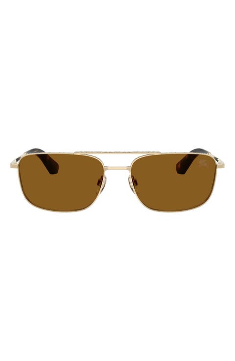 59mm Polarized Pilot Sunglasses