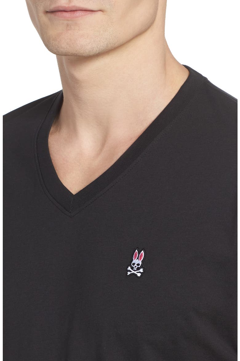 V-Neck T-Shirt, Alternate, color, BLACK