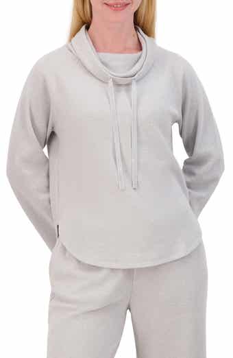 Lucky Brand Funnel Neck Long Sleeve Waffle Knit Top