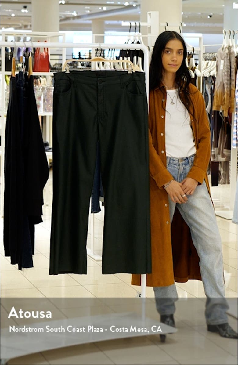 Meg Fab Ab Coated High Waist Wide Leg Jeans, sales video thumbnail