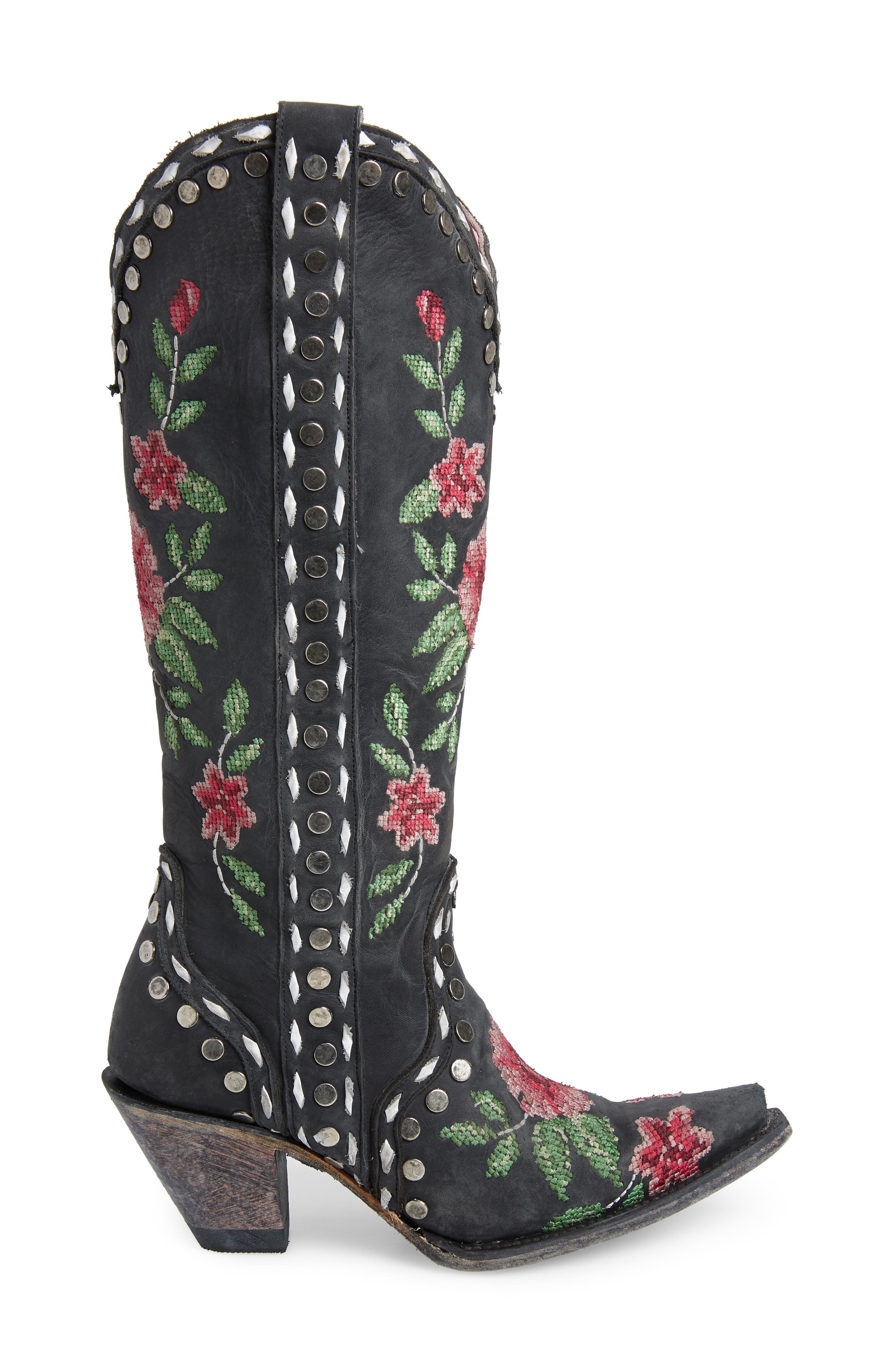 Lane Boots x Junk Gypsy Wild Stitch Embroidered Boot, Alternate, color, 