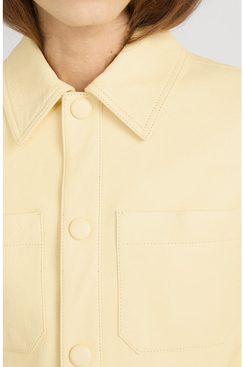 The Small Leather Jacket, Alternate, color, LEMON