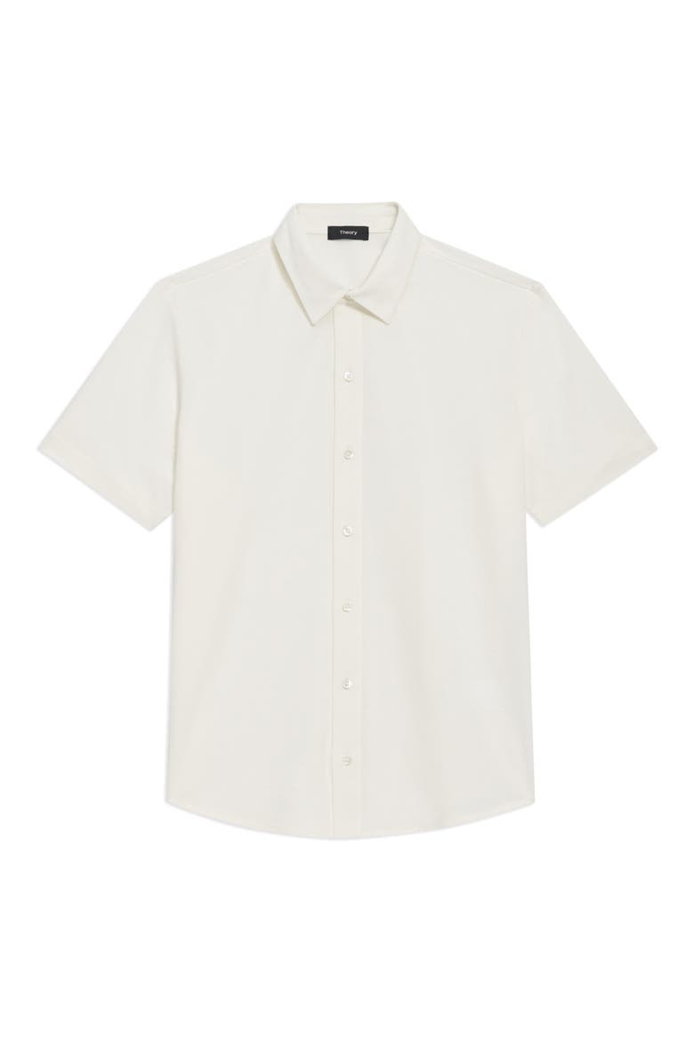 Fairway Short Sleeve Button-Up Shirt, Alternate, color, IVORY