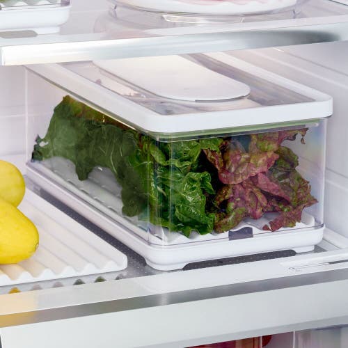 Idesign Large Fridge Produce Bin With Removable Drainage Tray And Lid